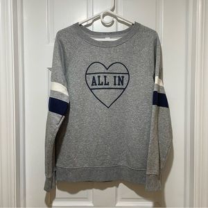 Old Navy Relaxed French Terry “ALL IN” Sweatshirt
